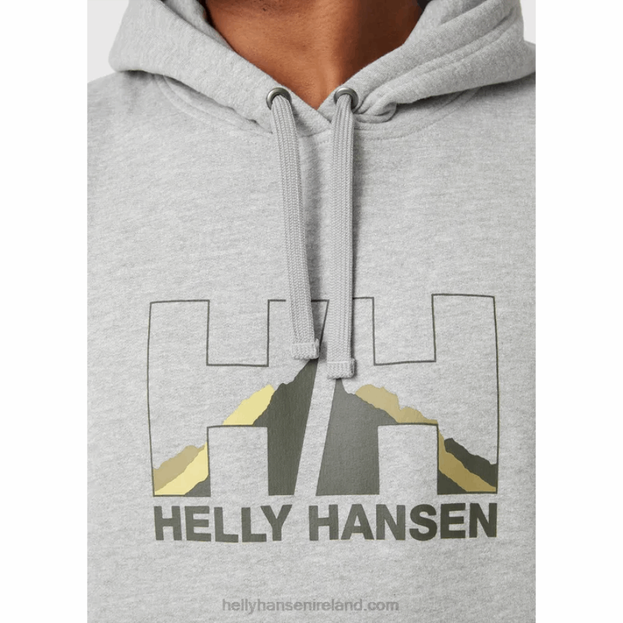 DEEP FJORD 8V222F785 Helly-Hansen MEN'S NORD GRAPHIC PULLOVER HOODIE