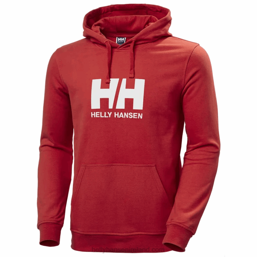 OXBLOOD 8V222F768 Helly-Hansen MEN'S HH LOGO HOODIE