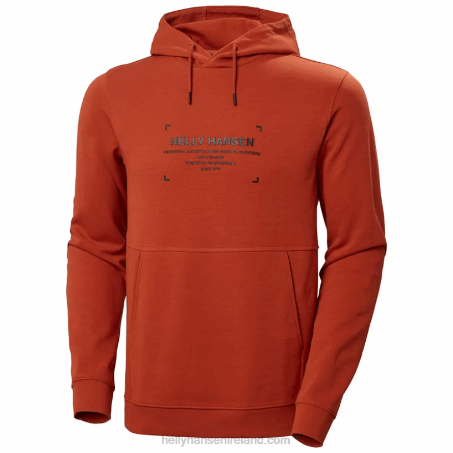 POPPY ORANG 8V222F789 Helly-Hansen MEN'S MOVE SWEAT HOODIE