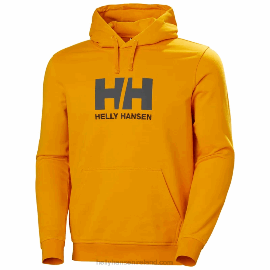 RED 8V222F769 Helly-Hansen MEN'S HH LOGO HOODIE