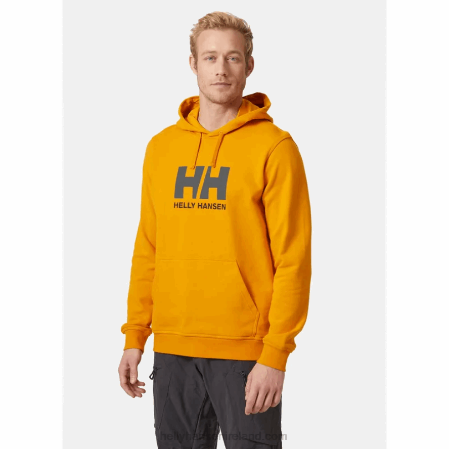 RED 8V222F769 Helly-Hansen MEN'S HH LOGO HOODIE