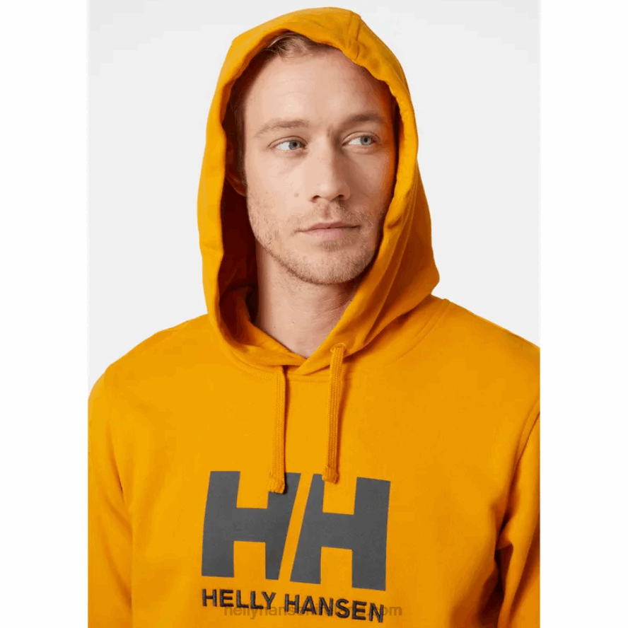 RED 8V222F769 Helly-Hansen MEN'S HH LOGO HOODIE