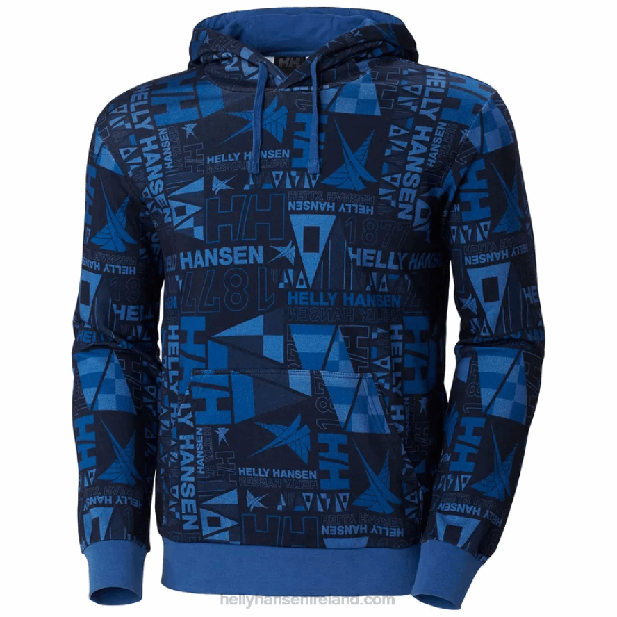 WHITE 8V222F810 Helly-Hansen MEN'S NEWPORT ORGANIC COTTON HOODIE