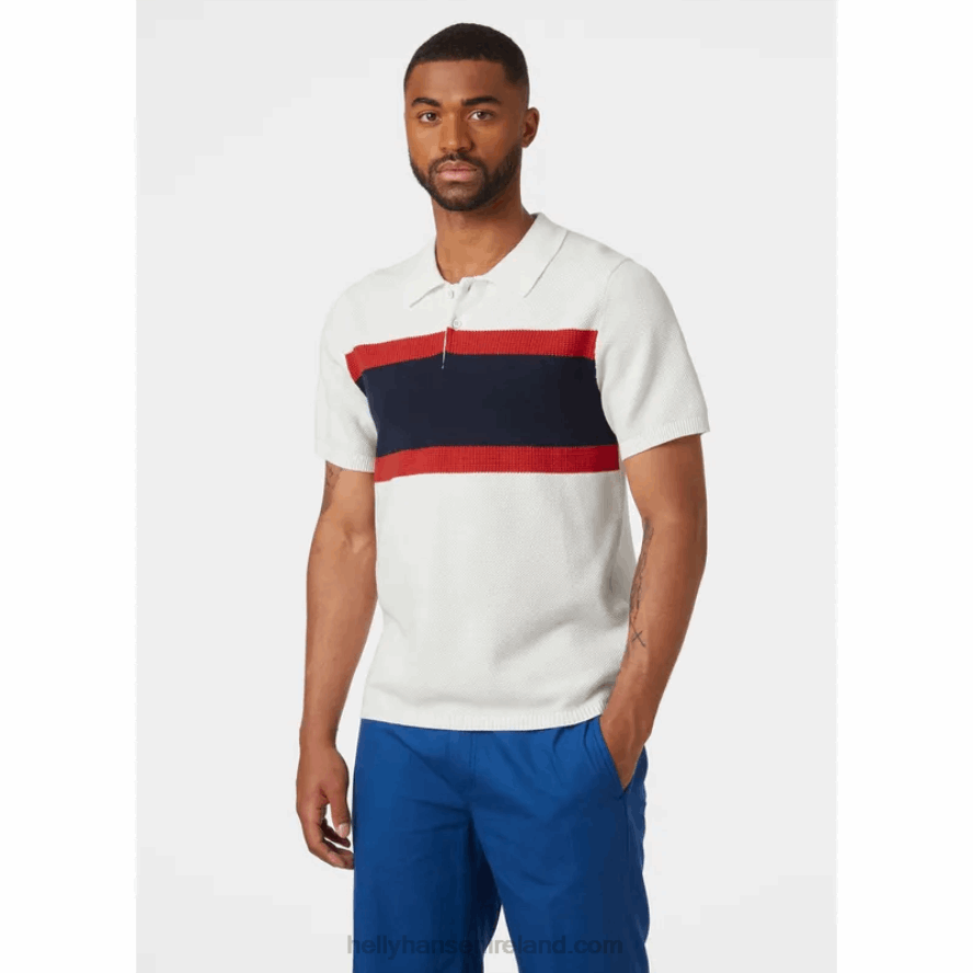 NAVY 8V222F984 Helly-Hansen MEN'S SKAGEN KNIT POLO