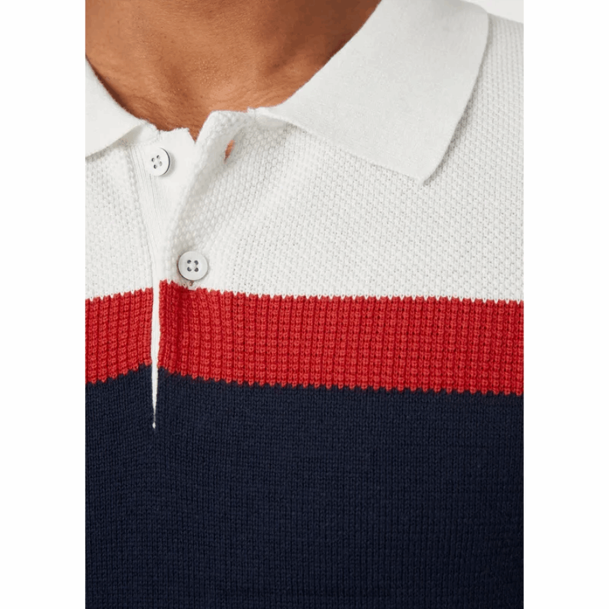 NAVY 8V222F984 Helly-Hansen MEN'S SKAGEN KNIT POLO