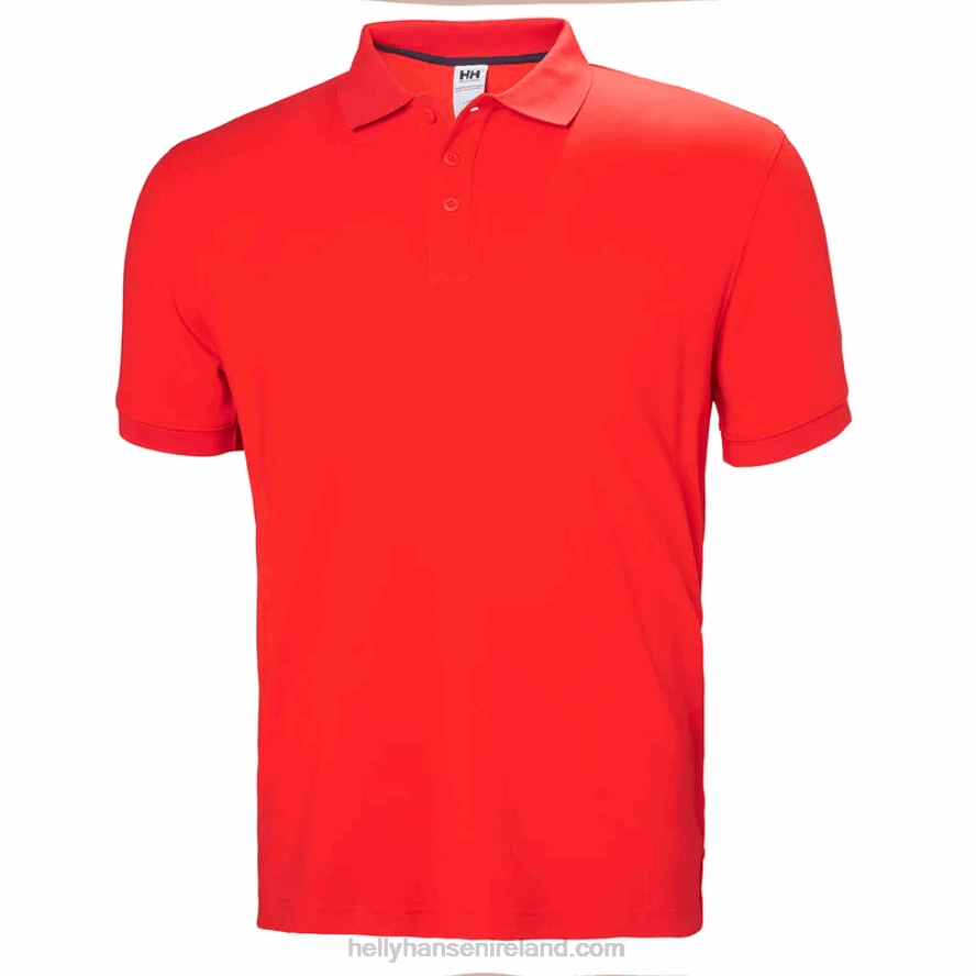 WHITE 8V222F964 Helly-Hansen MEN'S QUICK-DRY RIFTLINE POLO