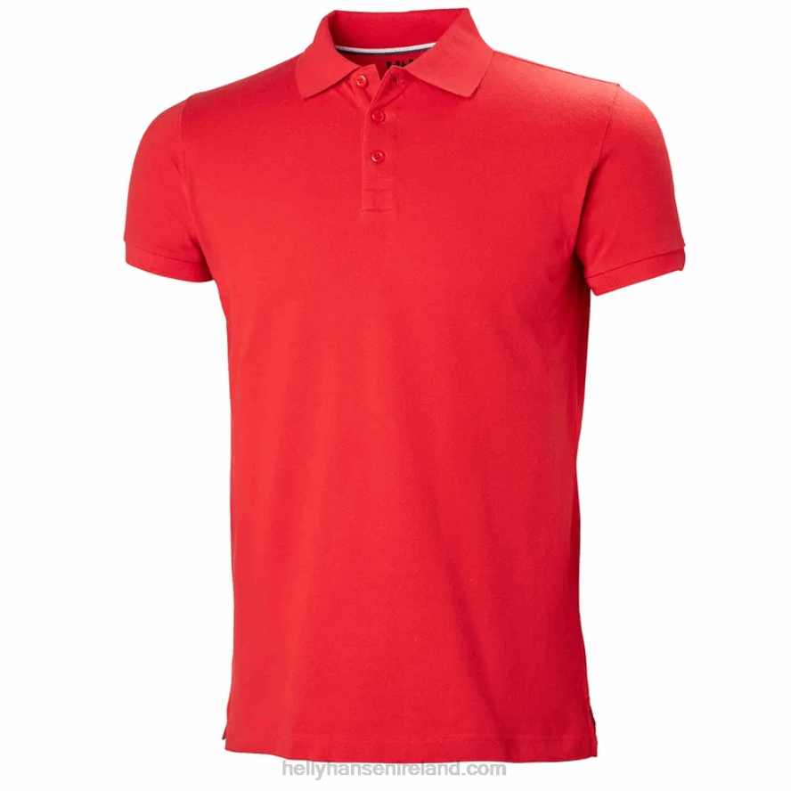 WHITE 8V222F981 Helly-Hansen MEN'S CREW POLO