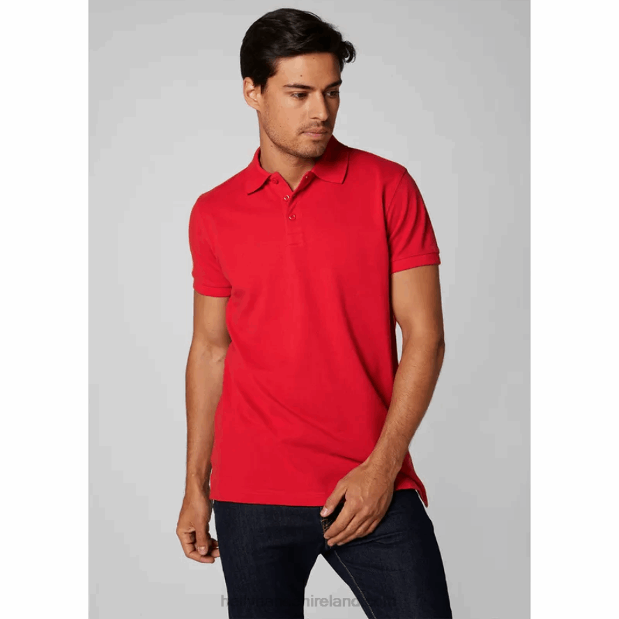WHITE 8V222F981 Helly-Hansen MEN'S CREW POLO