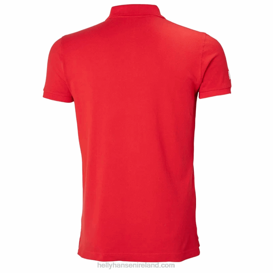 WHITE 8V222F981 Helly-Hansen MEN'S CREW POLO