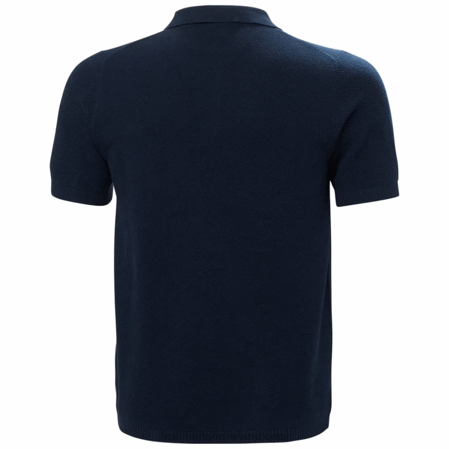 WHITE 8V222F985 Helly-Hansen MEN'S SKAGEN KNIT POLO