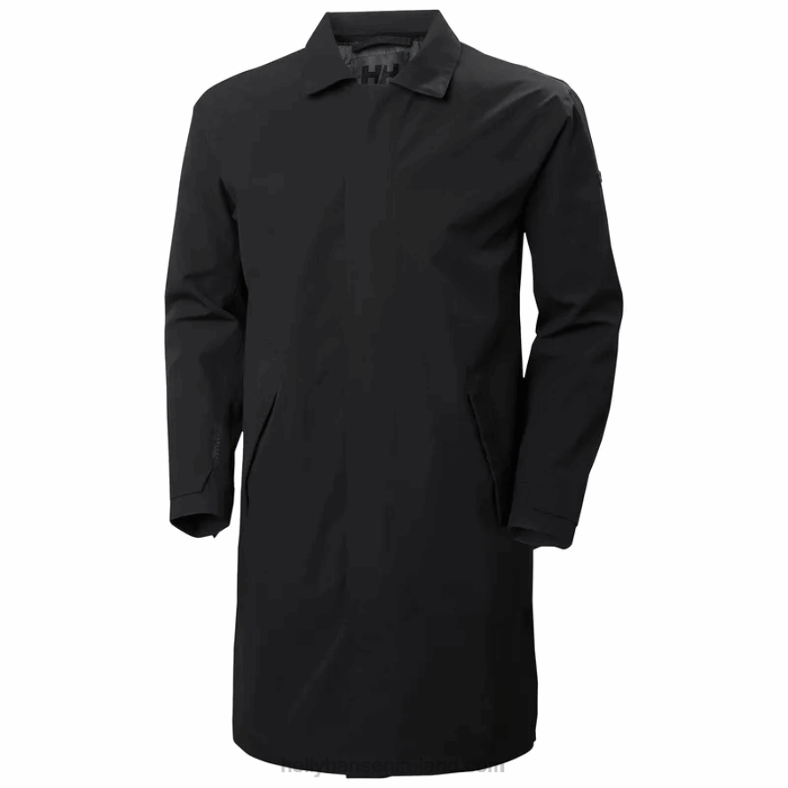 BLACK 8V222F252 Helly-Hansen MEN'S VIKA RAINCOAT