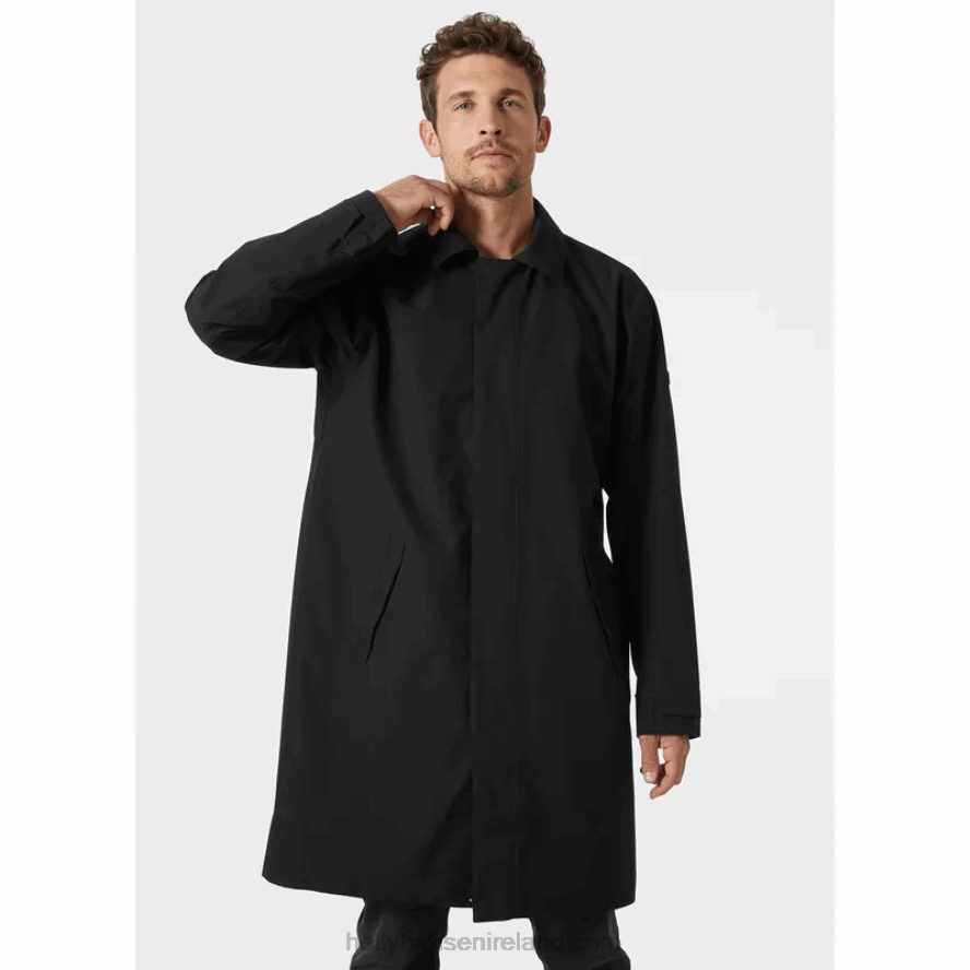 BLACK 8V222F252 Helly-Hansen MEN'S VIKA RAINCOAT