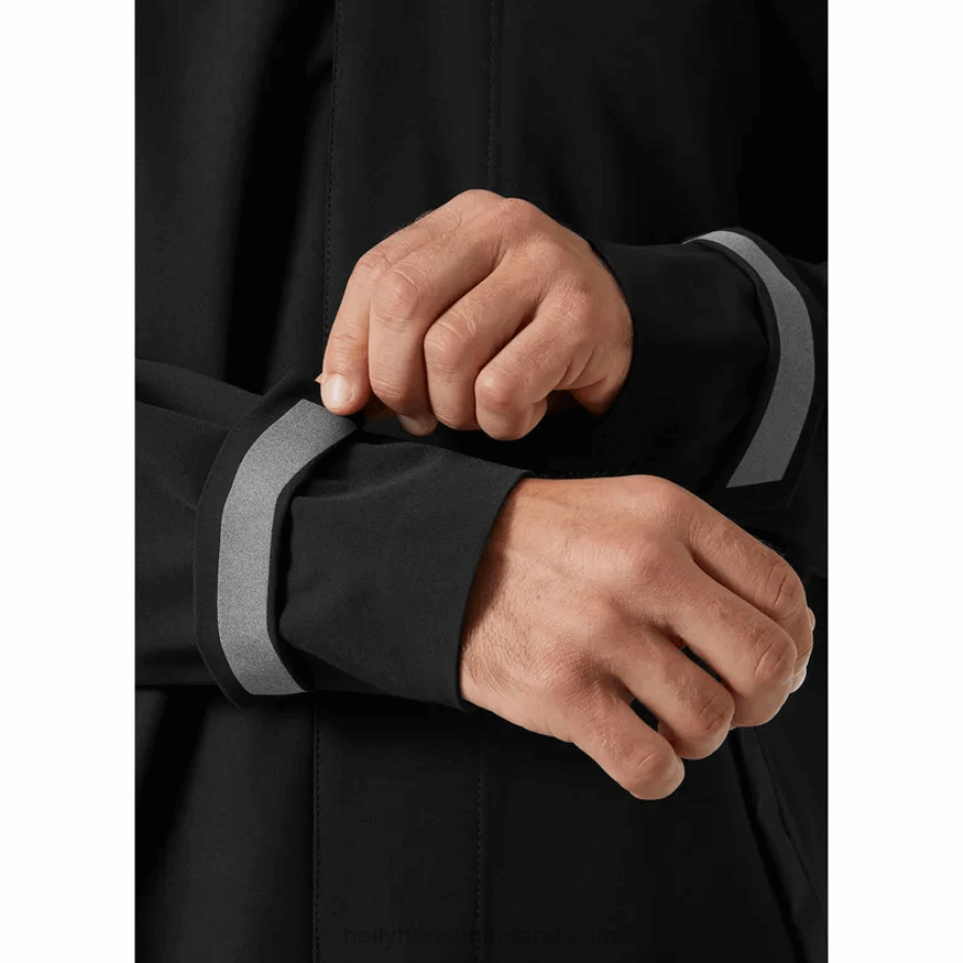 BLACK 8V222F252 Helly-Hansen MEN'S VIKA RAINCOAT