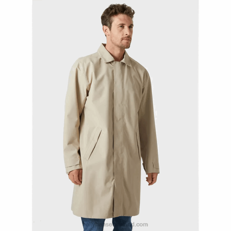 HH KHAKI 8V222F251 Helly-Hansen MEN'S VIKA RAINCOAT