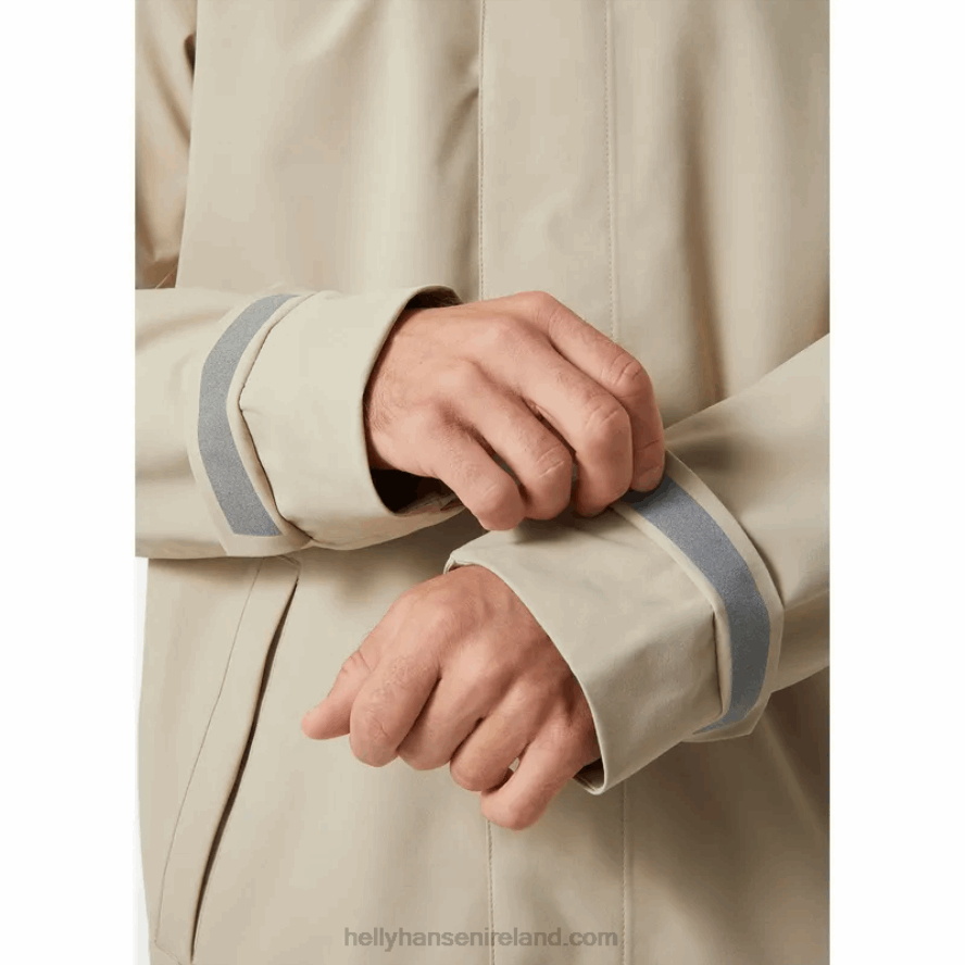 HH KHAKI 8V222F251 Helly-Hansen MEN'S VIKA RAINCOAT