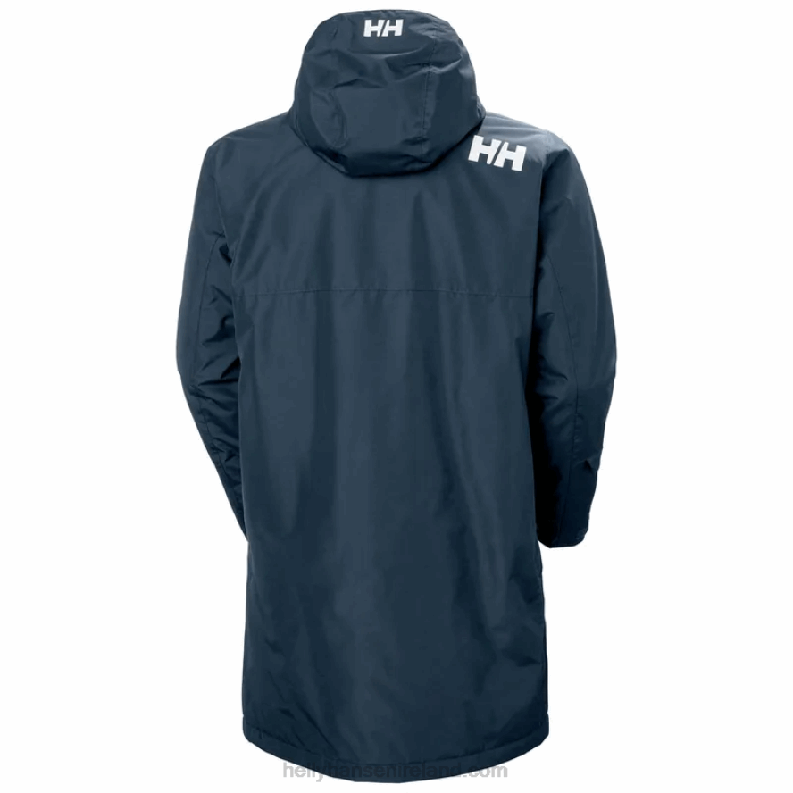 NAVY 8V222F236 Helly-Hansen MEN'S RIGGING INSULATED RAINCOAT