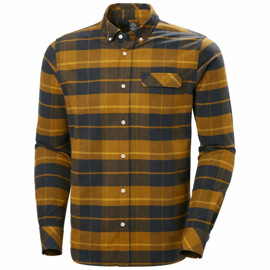 BLUE FOG PL 8V222F1011 Helly-Hansen MEN'S CLASSIC CHECK LONG-SLEEVED SHIRT