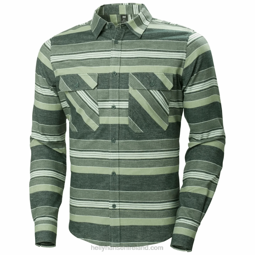 PEBBLE PLAI 8V222F1020 Helly-Hansen MEN'S LOKKA ORGANIC FLANNEL SHIRT