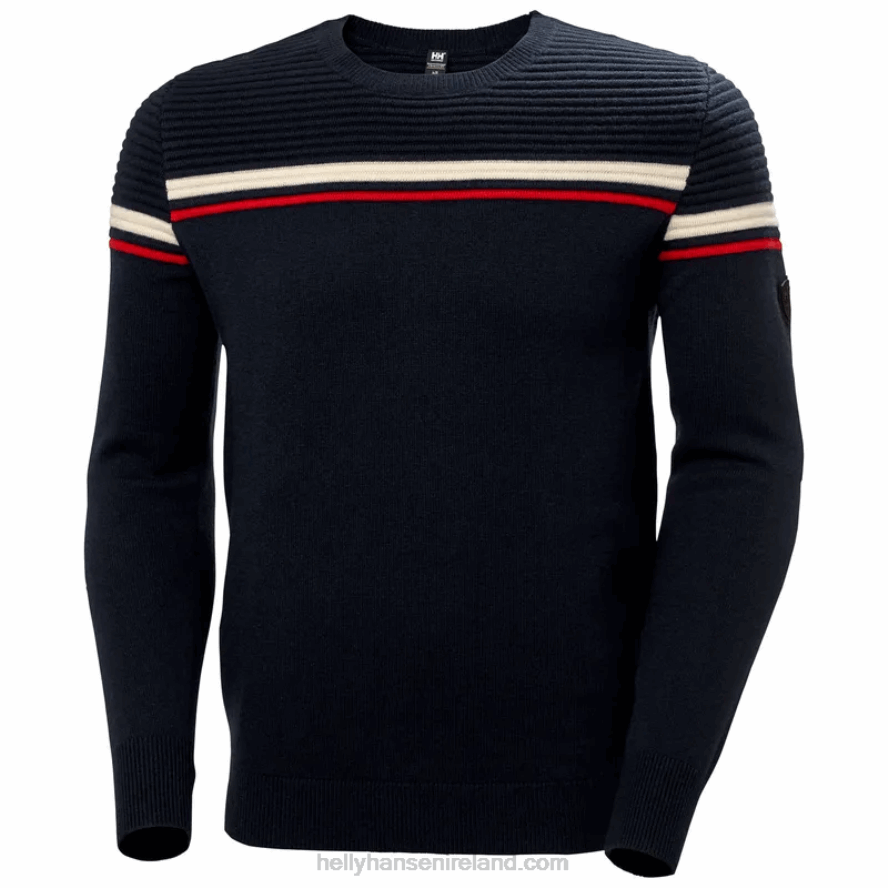 BLACK 8V222F815 Helly-Hansen MEN'S CARV KNITTED SWEATER
