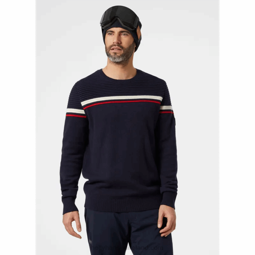 BLACK 8V222F815 Helly-Hansen MEN'S CARV KNITTED SWEATER