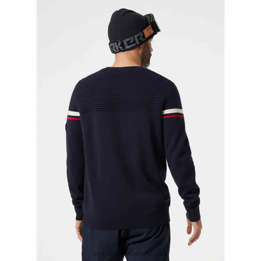 BLACK 8V222F815 Helly-Hansen MEN'S CARV KNITTED SWEATER