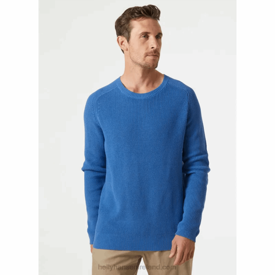NAVY 8V222F821 Helly-Hansen MEN'S DOCK RIB SWEATER