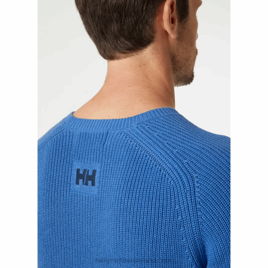 NAVY 8V222F821 Helly-Hansen MEN'S DOCK RIB SWEATER