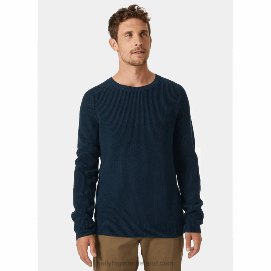 SNOW 8V222F823 Helly-Hansen MEN'S DOCK RIB SWEATER