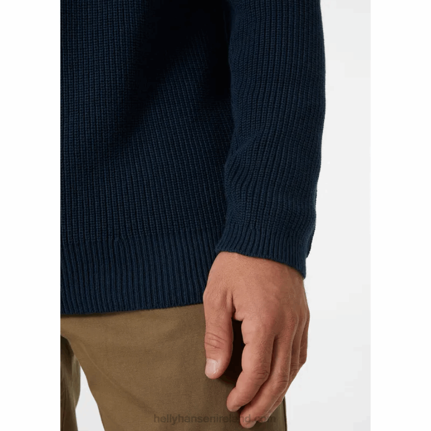 SNOW 8V222F823 Helly-Hansen MEN'S DOCK RIB SWEATER