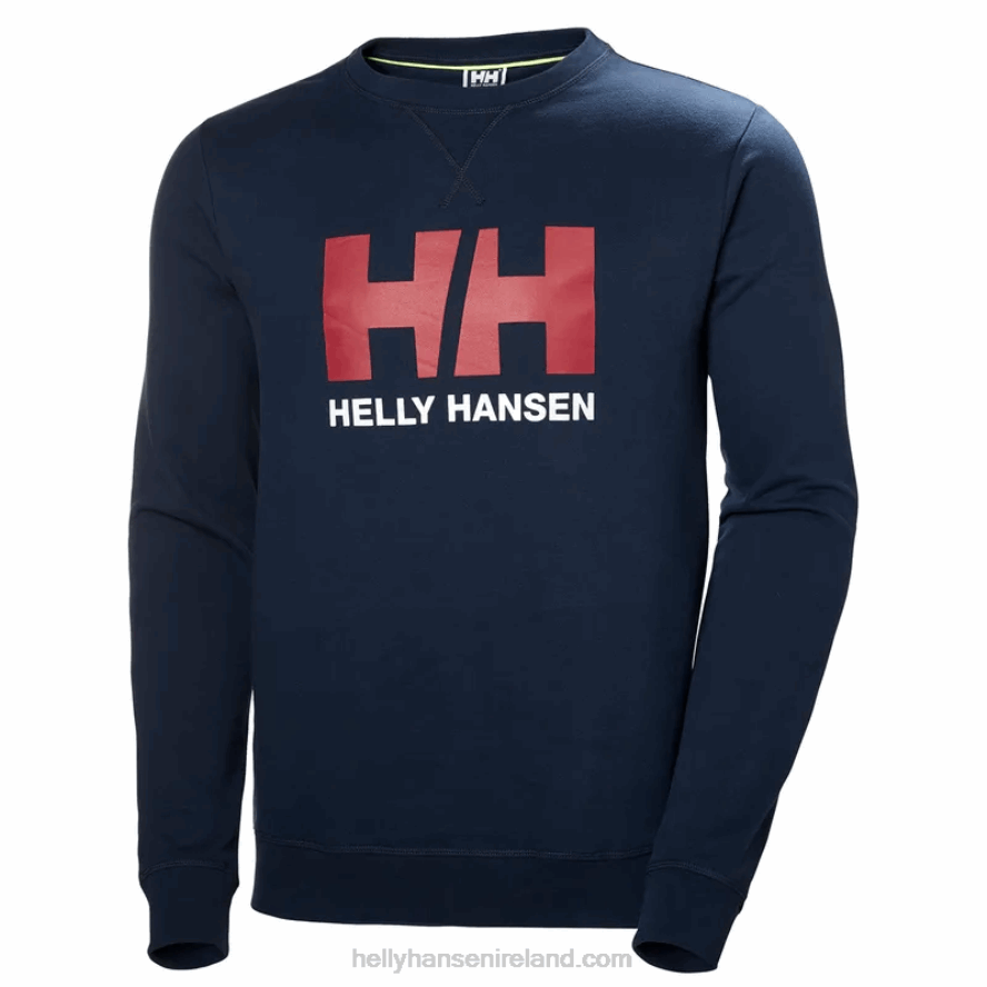 DEEP FJORD 8V222F806 Helly-Hansen MEN'S HH LOGO CREW SWEATSHIRT