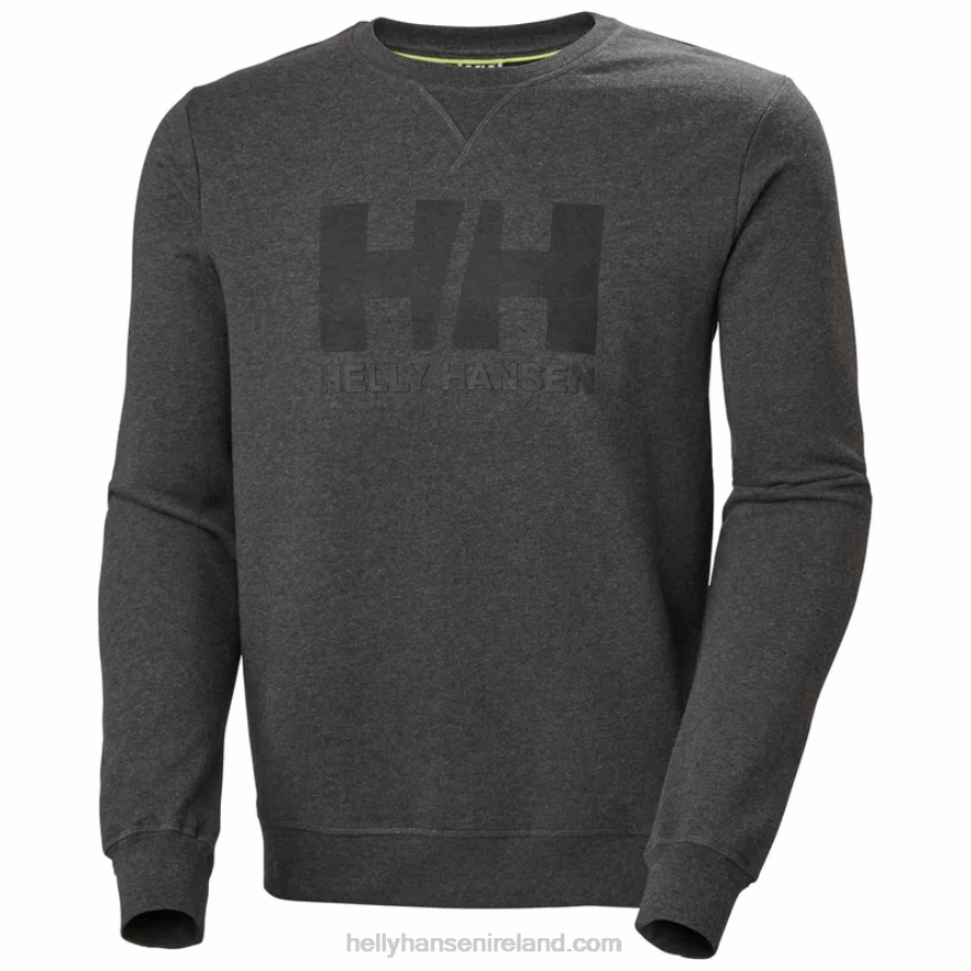 EBONY MELAN 8V222F803 Helly-Hansen MEN'S HH LOGO CREW SWEATSHIRT