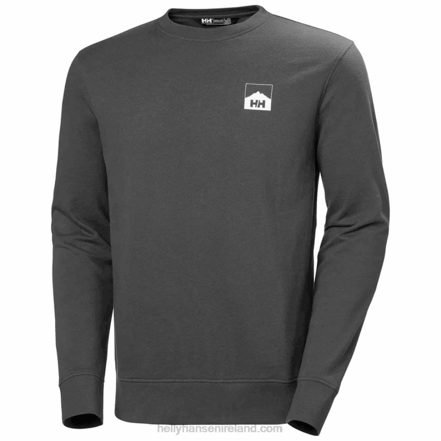 GREY MELANG 8V222F780 Helly-Hansen MEN'S NORD GRAPHIC CREW SWEATSHIRT