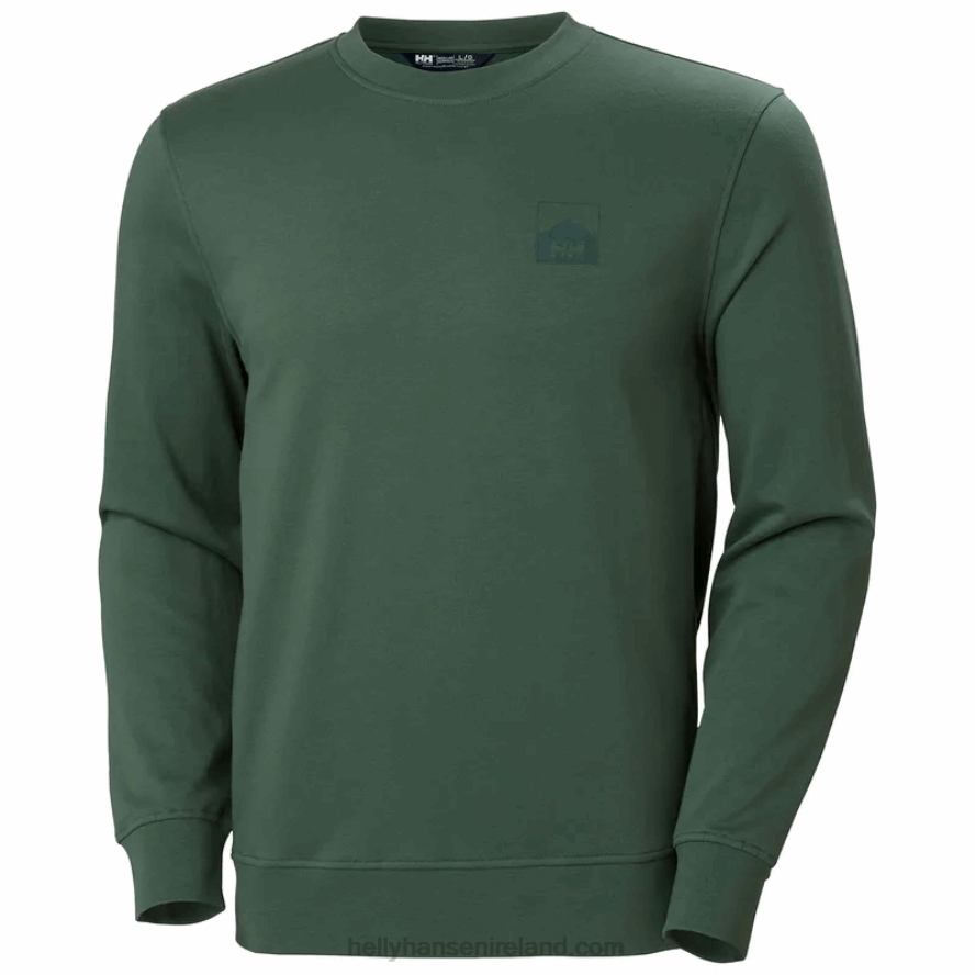 NAVY 8V222F776 Helly-Hansen MEN'S NORD GRAPHIC CREW SWEATSHIRT