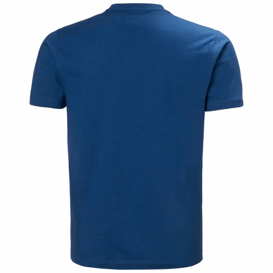 AZURITE 8V222F868 Helly-Hansen MEN'S HH BOX T-SHIRT