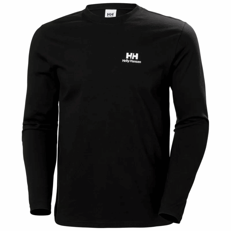 BLACK 8V222F936 Helly-Hansen MEN'S YU20 LONGSLEEVE T-SHIRT