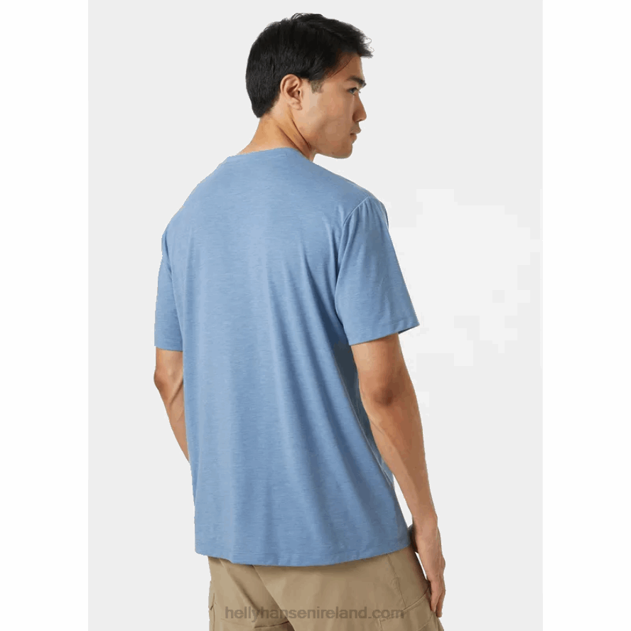 BLUE FOG ME 8V222F847 Helly-Hansen MEN'S SKOG RECYCLED GRAPHIC T-SHIRT