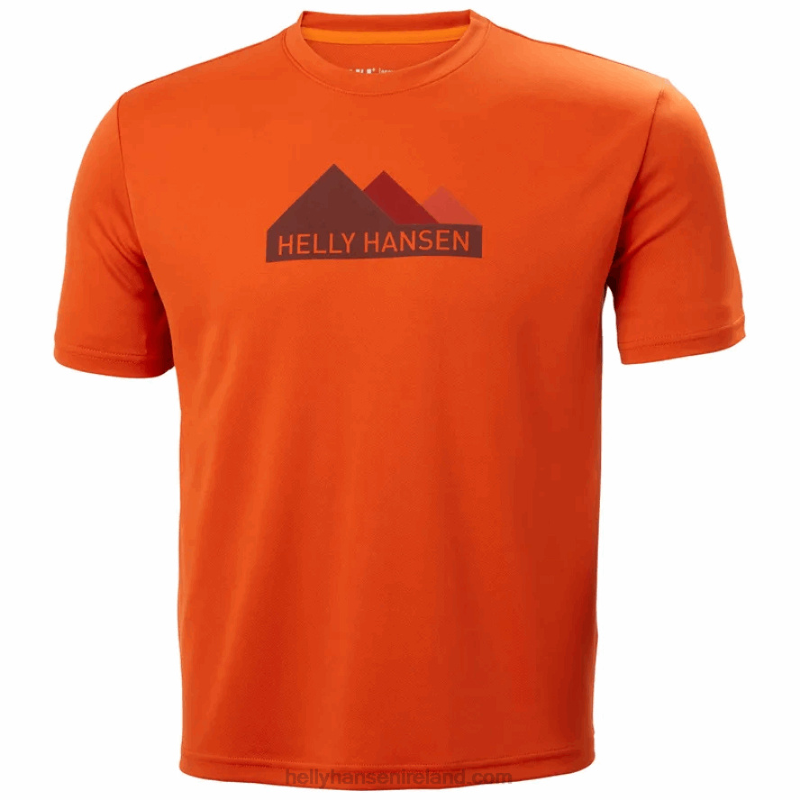 DEEP FJORD 8V222F895 Helly-Hansen MEN'S HH TECH GRAPHIC T-SHIRT