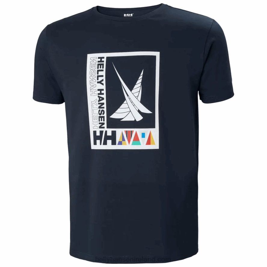 NAVY 8V222F839 Helly-Hansen MEN'S SHORELINE T-SHIRT 2.0
