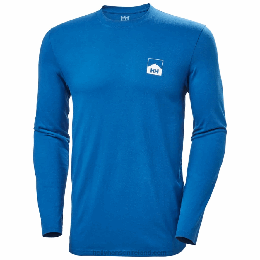 NAVY 8V222F910 Helly-Hansen MEN'S NORD GRAPHIC LONGSLEEVE T-SHIRT