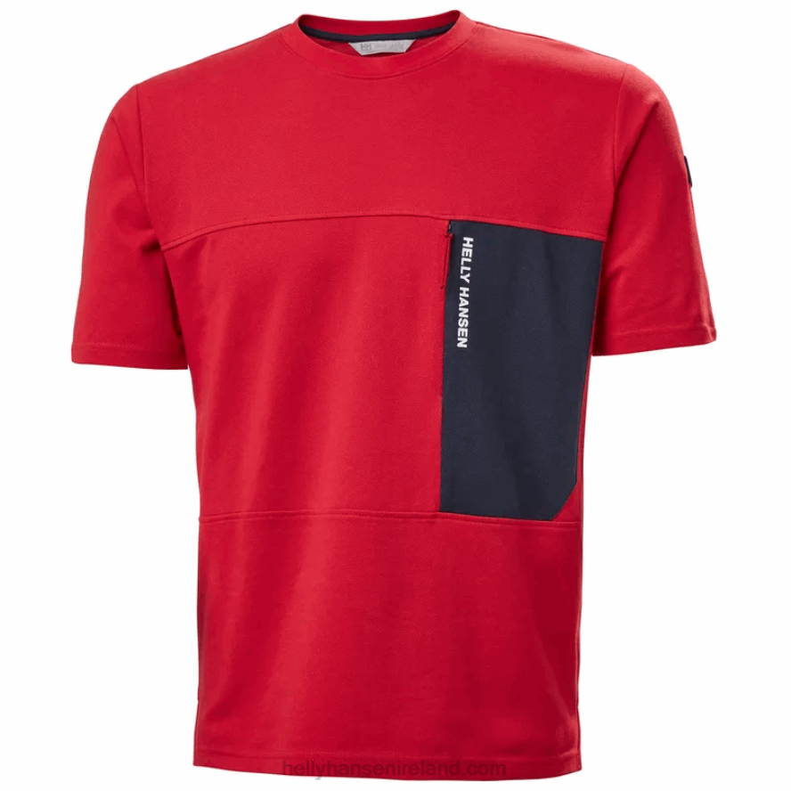 NAVY 8V222F943 Helly-Hansen MEN'S RWB PIQUE T-SHIRT