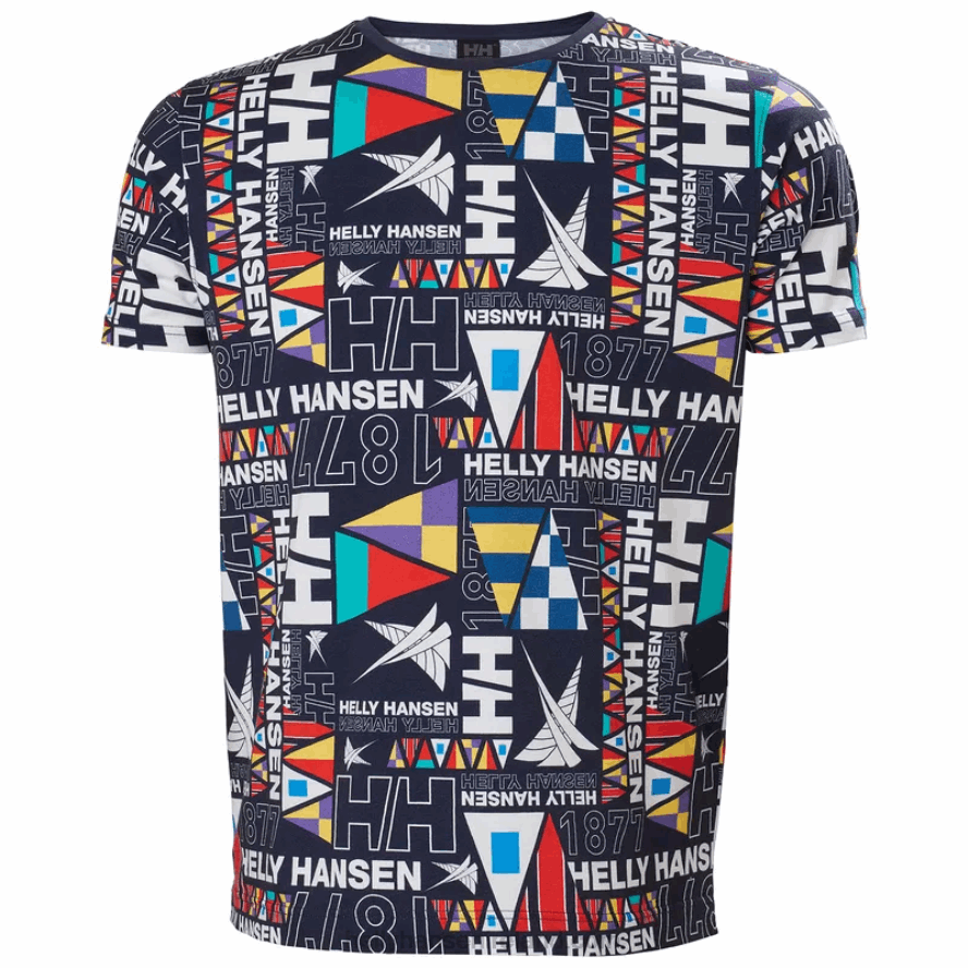 OCEAN BURGE 8V222F955 Helly-Hansen MEN'S NEWPORT ORGANIC COTTON T-SHIRT