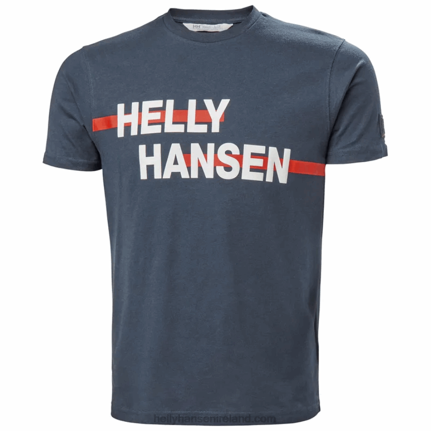 RED 8V222F831 Helly-Hansen MEN'S RWB GRAPHIC T-SHIRT