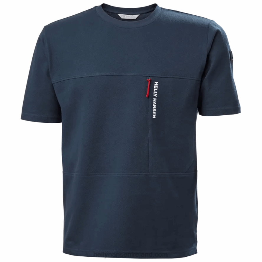 RED 8V222F944 Helly-Hansen MEN'S RWB PIQUE T-SHIRT