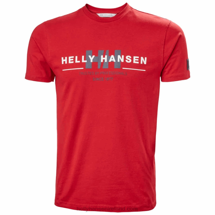 WHITE 8V222F830 Helly-Hansen MEN'S RWB GRAPHIC T-SHIRT