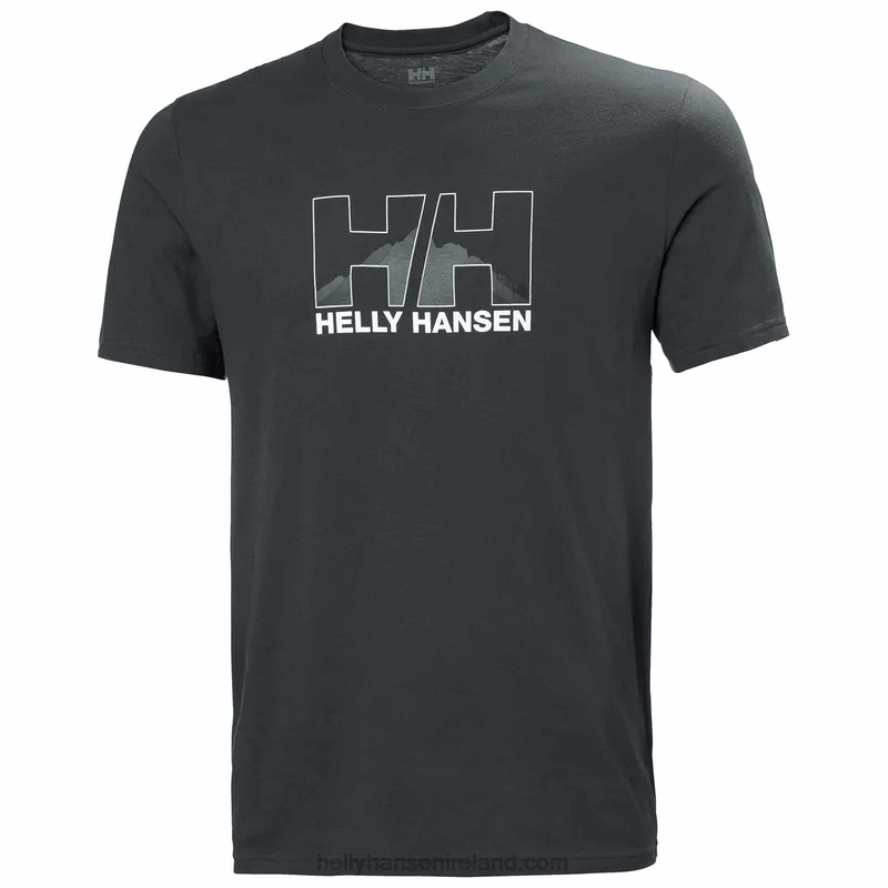 WHITE 8V222F886 Helly-Hansen MEN'S NORD GRAPHIC T-SHIRT