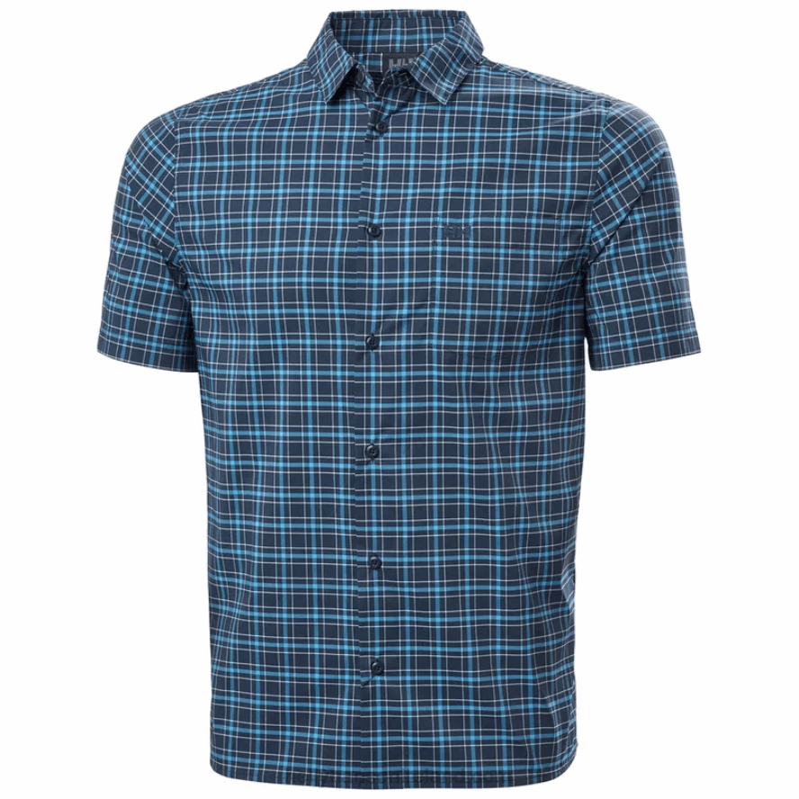 WHITE 8V222F908 Helly-Hansen MEN'S FJORD QUICK-DRY SHORT-SLEEVE SHIRT 2.0