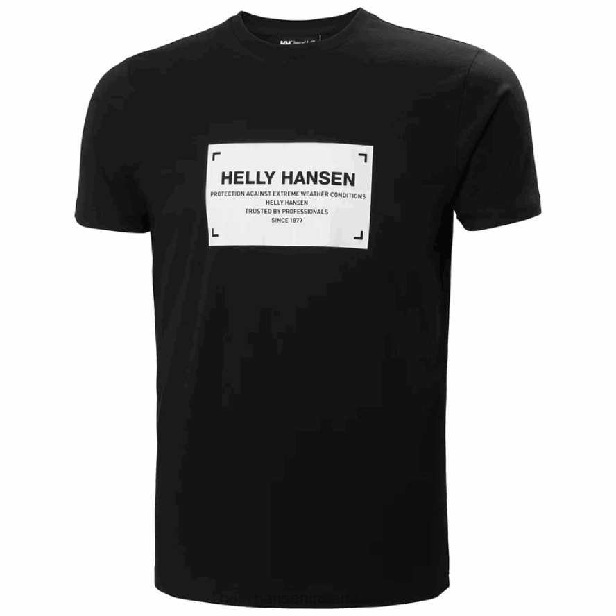 WHITE 8V222F948 Helly-Hansen MEN'S MOVE COTTON T-SHIRT