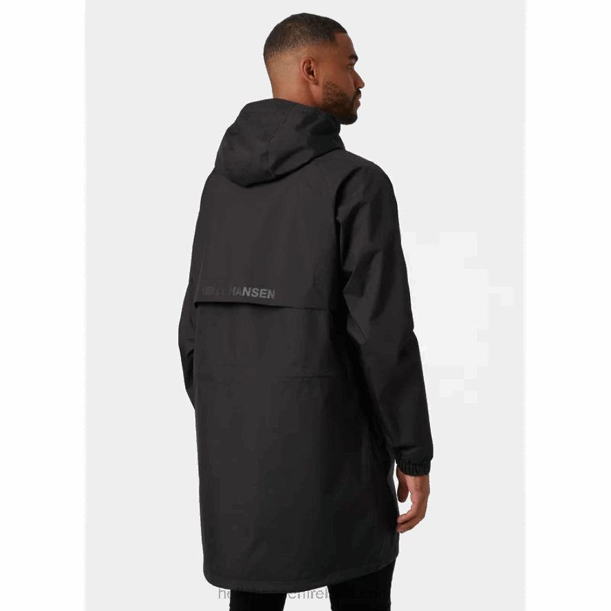 BLACK 8V222F273 Helly-Hansen MEN'S ACTIVE LONG COAT