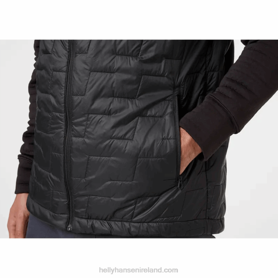 BLACK 8V222F303 Helly-Hansen MEN'S LIFALOFT INSULATOR VEST