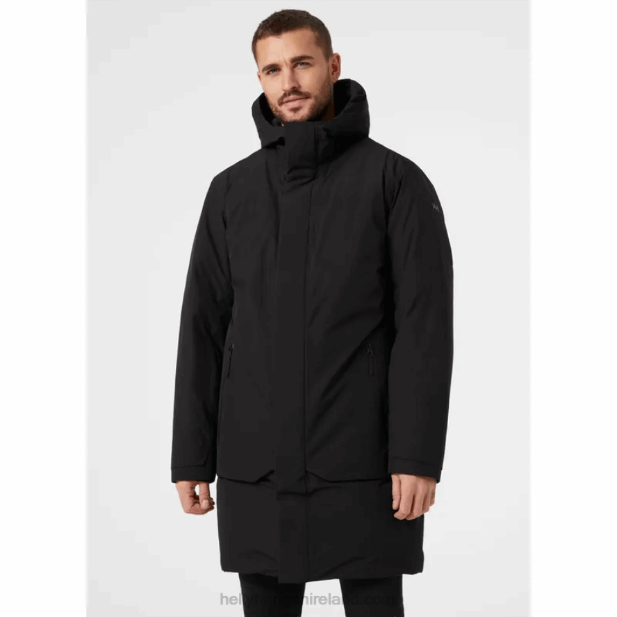 BLACK 8V222F350 Helly-Hansen MEN'S URBAN PROFESSIONAL DOWN COAT